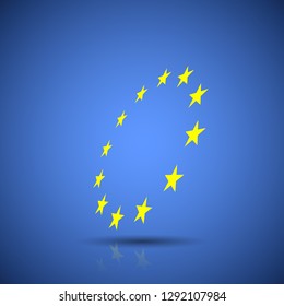 Abstract Stars European Union flag illustration