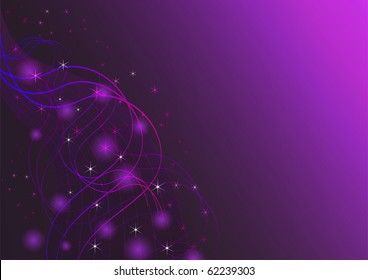 Abstract stars horizontal vector background.