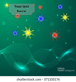 Abstract stars and lines background