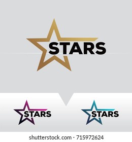 Abstract Stars Logo Template Design Vector, Emblem, Design Concept, Creative Symbol, Icon