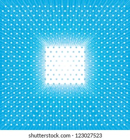 Abstract stars on blue background.vector