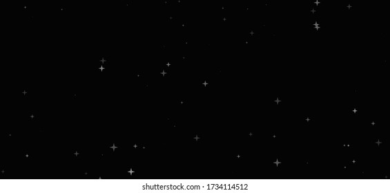 Abstract stars on a dark background. Night sky. Design for web banners, conferences, screensavers. Vector illustration