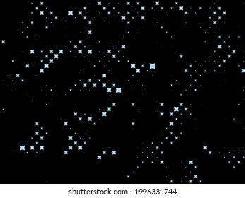 Estrellas abstractas sobre fondo oscuro. Ilustración del vector