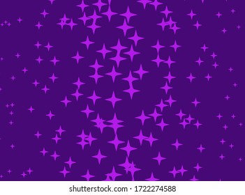 Patrón de estrellas abstractas, papel pintado púrpura, fondo simple para portadas, páginas web y conferencias, tarjetas de visita. Ilustración del vector