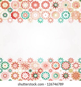 abstract stars seamless border