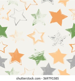 Abstract stars Seamless Pattern. texture with grunge shapes.striped repeating wallpaper.poster with geometric Elements.