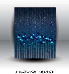 Abstract Stars  Snow Background