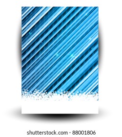 Abstract Stars  Snow Background