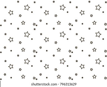 Abstract stars vector background. Stars pattern.