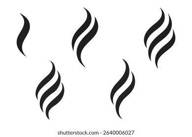 Abstract Steam Vector Illustration. Ocean wave