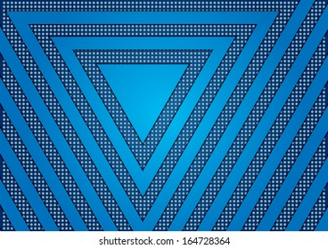 Abstract steel background with dots and arrows