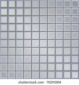abstract steel background squares on a blue