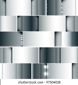 abstract steel grey background with spot light vector