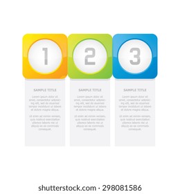 Abstract Step by Step Infographic Banners