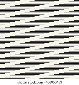Abstract step dashed strokes textured background. Seamless pattern.