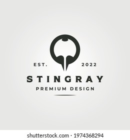 abstract stingray icon logo vector for business company illustration design