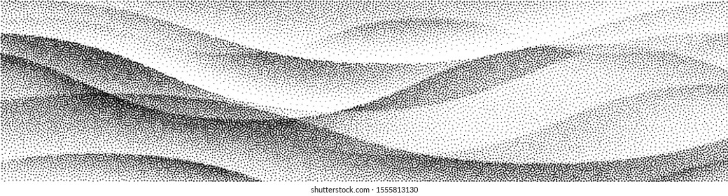 Abstract stippled halftoned waves background. Eps8. RGB Global colors