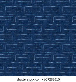 Abstract Stitch Block Textured Background Seamless Stock Vector ...