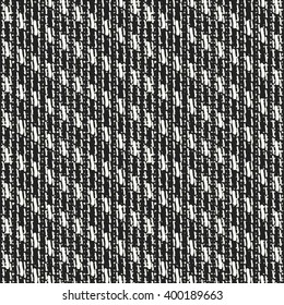 Abstract stitch strokes mottled background. Seamless pattern.