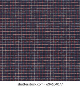 Abstract stitched checked textured background. Seamless pattern.