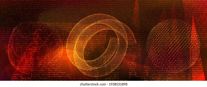 abstrakter Stock-Vektorhintergrund mit geometrischen Formen