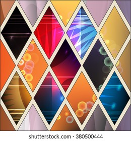 abstract stock vector seamless patchwork pattern. geometric design