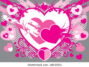 Abstract stock vector valentines day background