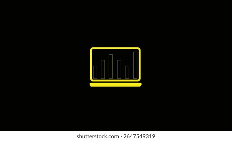 Abstract  stocks market growth graph simple and money  stock icon isolated.