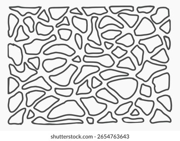 Design de formas de encravamento de mosaico de pedra abstrata