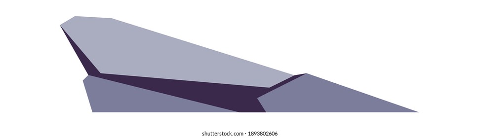 Icono aislado del vector de cartografía de piedra abstracta, roca o adoquín alienígena