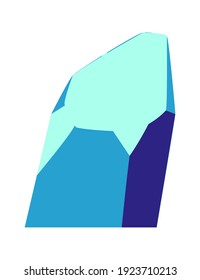 Abstract stone, rock or alien cobblestone cartoon vector isolated icon