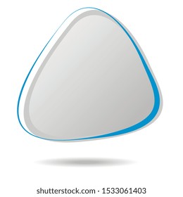 Abstract stone shape. Vector element for business and medical designs.