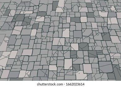 Abstract stone wall seamless texture, stonefloor background, Rock brick floor, gray Rock Stone nature patten