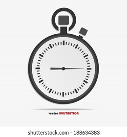 Abstract stopwatch web icon for your design