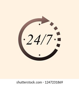 abstract store logo 24 hours