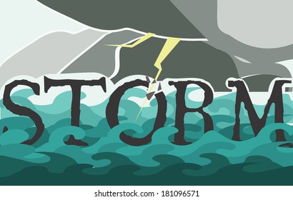 Abstract storm background