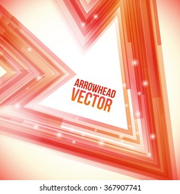 Abstract Straight Flow and Lines Arrowhead Background. Vector Illustration  for Your Business Presentation