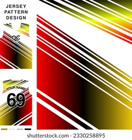 Abstract straight stripe concept vector jersey pattern template for printing or sublimation sports uniforms football volleyball basketball e-sports cycling and fishing Free Vector.