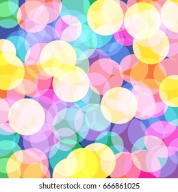 Abstract strange colorful bokeh background texture vector.