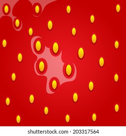 abstract strawberry red background