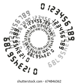 Abstract streaming binary code background. Vector illustration.