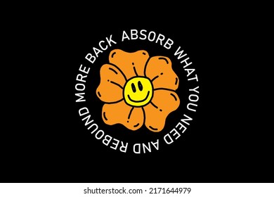 Abstract street wear good energy typography style collection