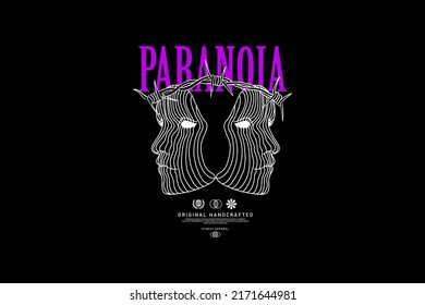 Abstract street wear typography style collection