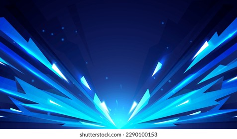 Abstract Striking Low Poly Ice Background