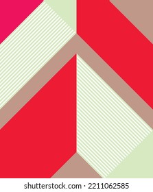Abstract Strip Lines Pattern, hard and soft colors combination