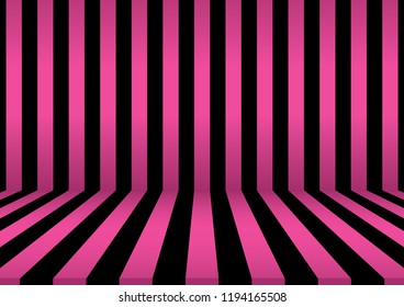 Abstract stripe background. wall and floor line design.  stripe room 