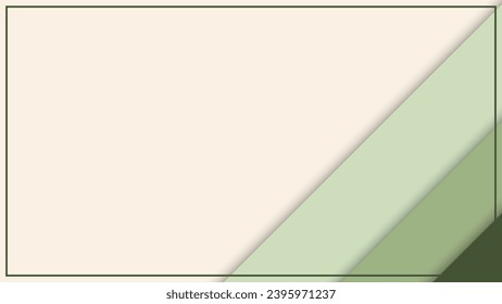 Abstract stripe banner template pastel stripes with frame on background. Vector graphic illustration.