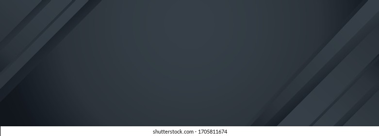 Abstract stripe black background with dynamic effect. Motion vector Illustration. Trendy dark navy blue gradients. Can be used for advertising, marketing, presentation