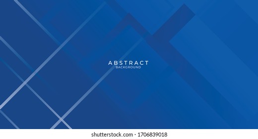 Fondo azul de banda abstracta con efecto dinámico. Vector de movimiento Ilustración con decoración de líneas blancas. Gradientes azul marino oscuro de moda. Se puede utilizar para publicidad, marketing, presentación