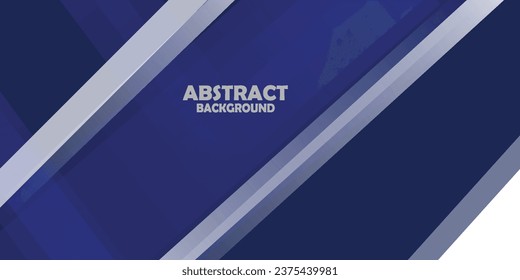 Abstract stripe blue background with dynamic effect. Motion vector Illustration with white lines decoration. Trendy dark navy blue gradients. Can be used for advertising, marketing, presentation